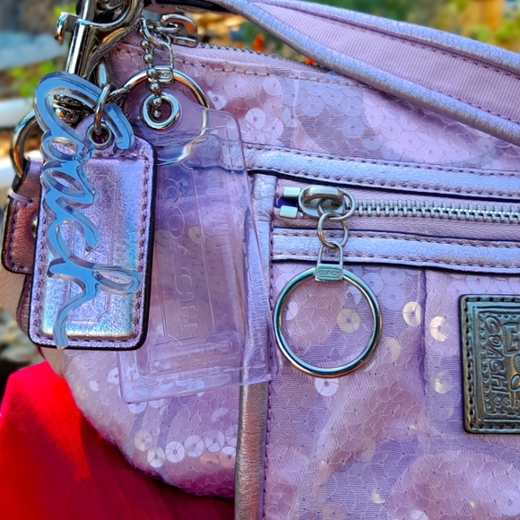 Rare Coach Poppy Lilac Handbag - Picture 3 of 15